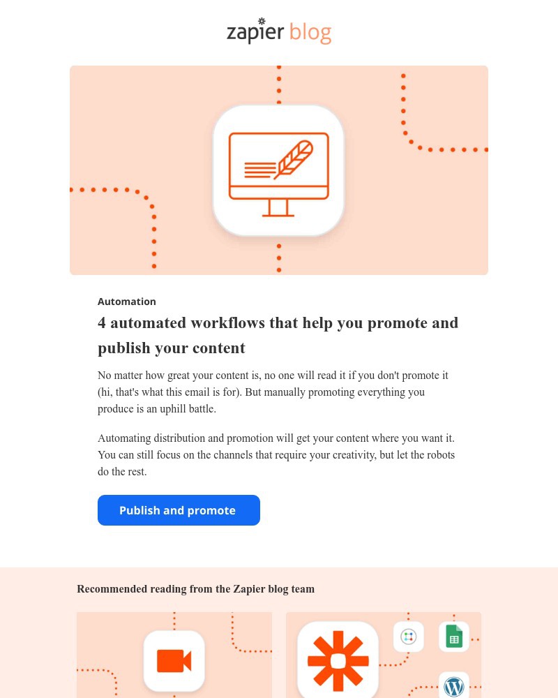 Zapier - How to promote and publish your content with automation