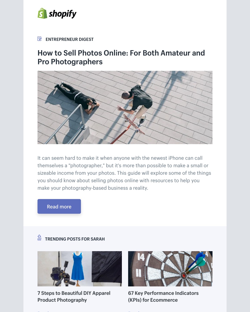 Shopify - How to Sell Photos Online: For Both Amateur and Pro Photographers