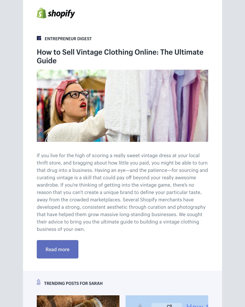 Shopify - How to Sell Vintage Clothing Online: The Ultimate Guide