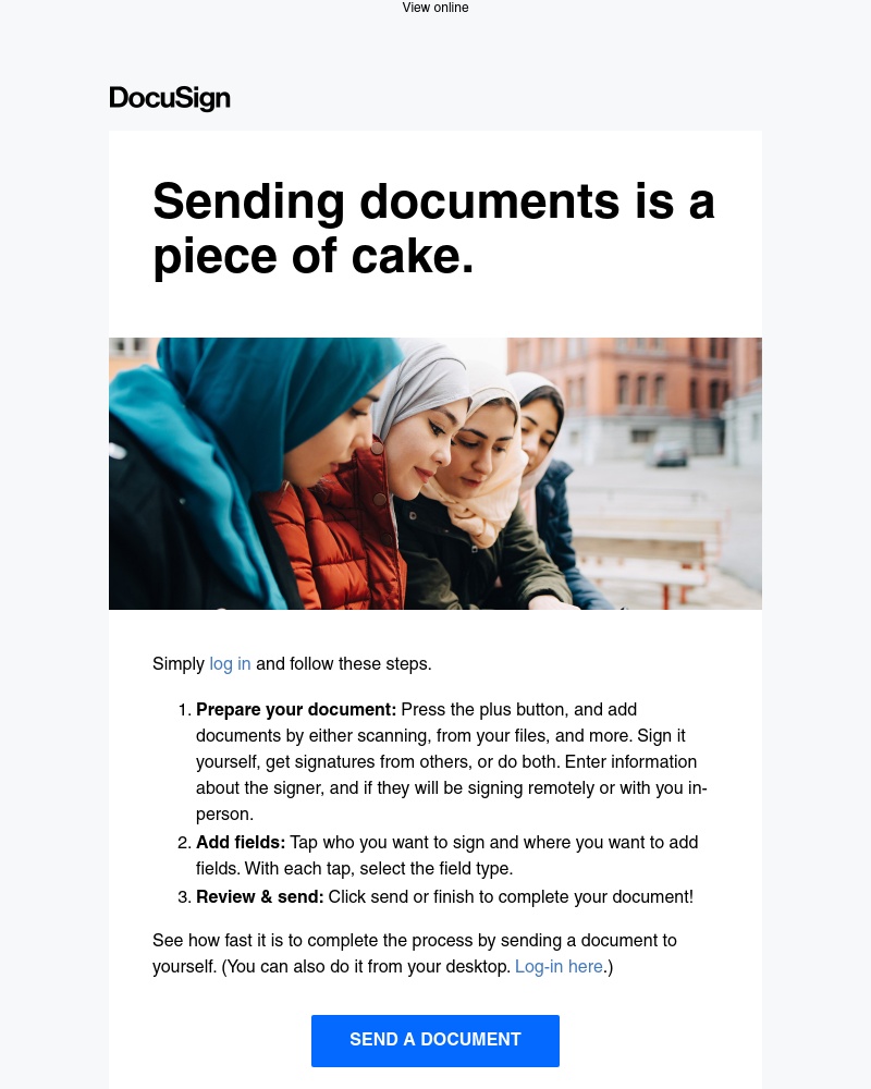  - How to send your first envelope