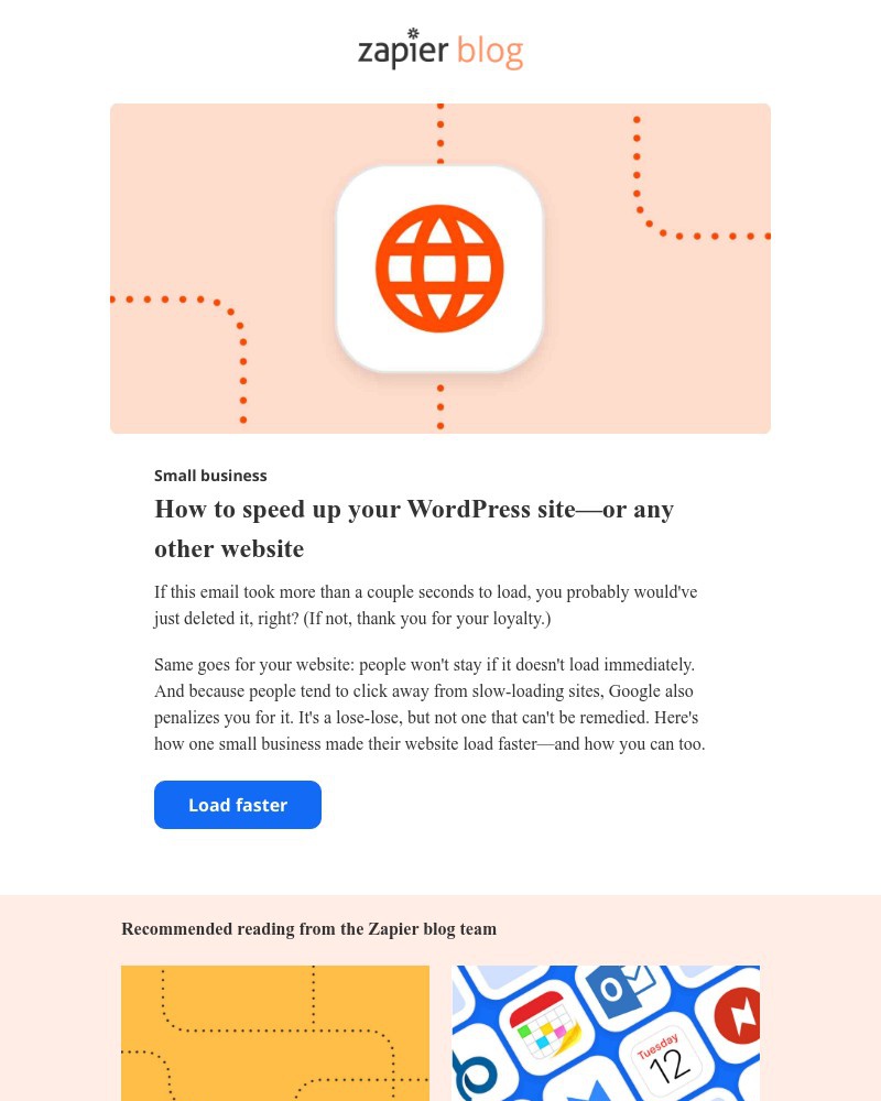 Zapier - How to speed up your WordPress site—or any other website