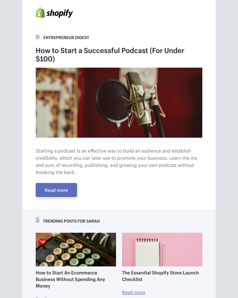 Shopify - How to Start a Successful Podcast (For Under $100)