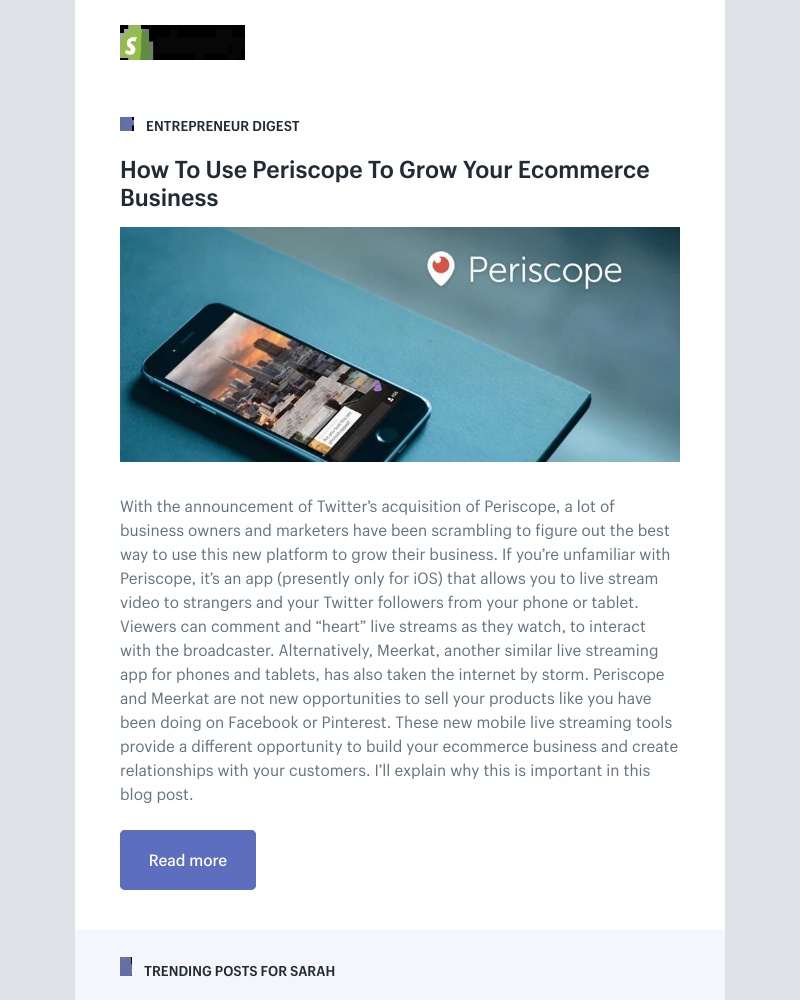 Shopify - How To Use Periscope To Grow Your Ecommerce Business