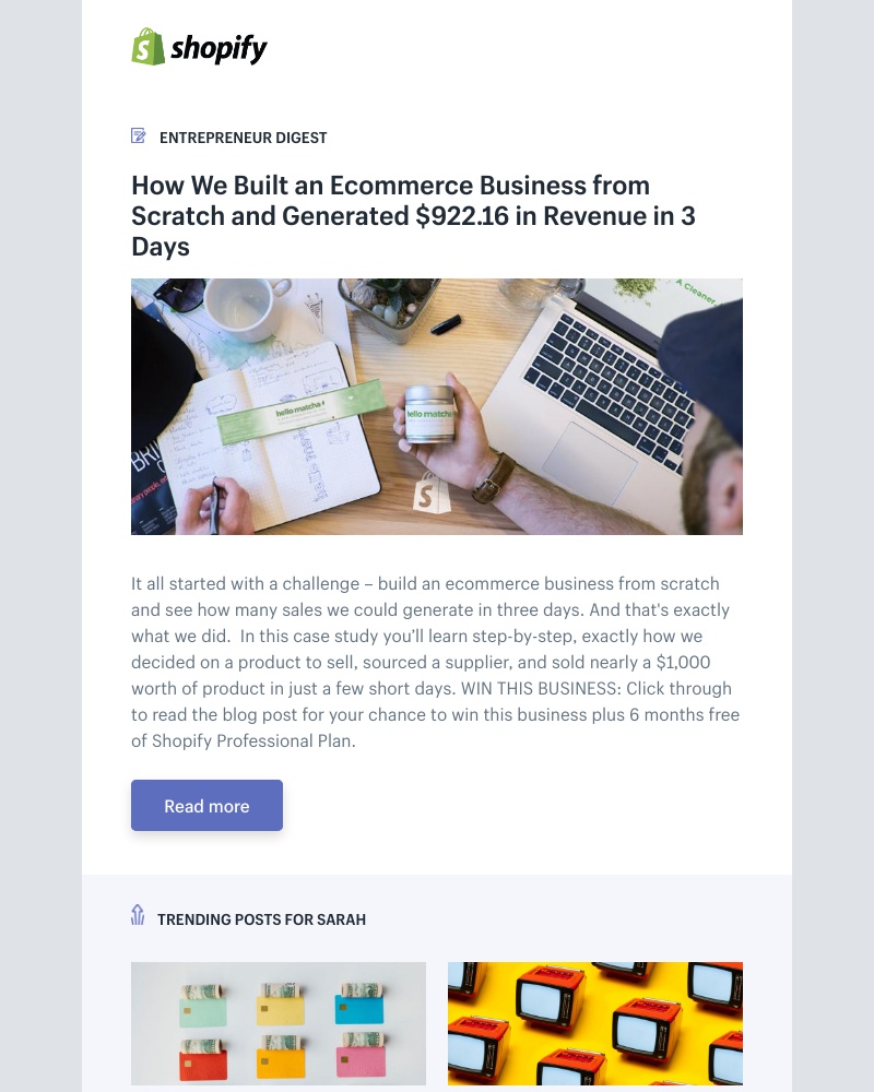 Shopify - How We Built an Ecommerce Business from Scratch and Generated $922.16 in Revenue in 3 Days