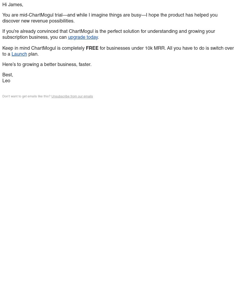  - How's your trial so far?