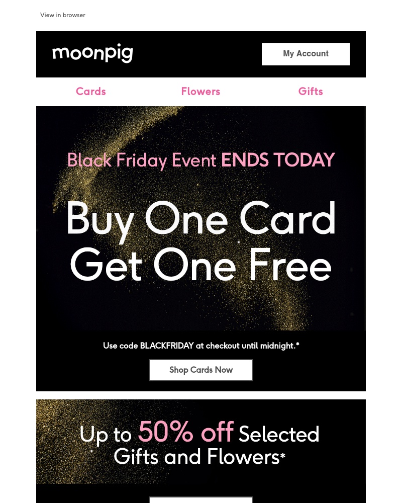 Moonpig - Hurry Ramy, Black Friday ENDS TODAY! 👋