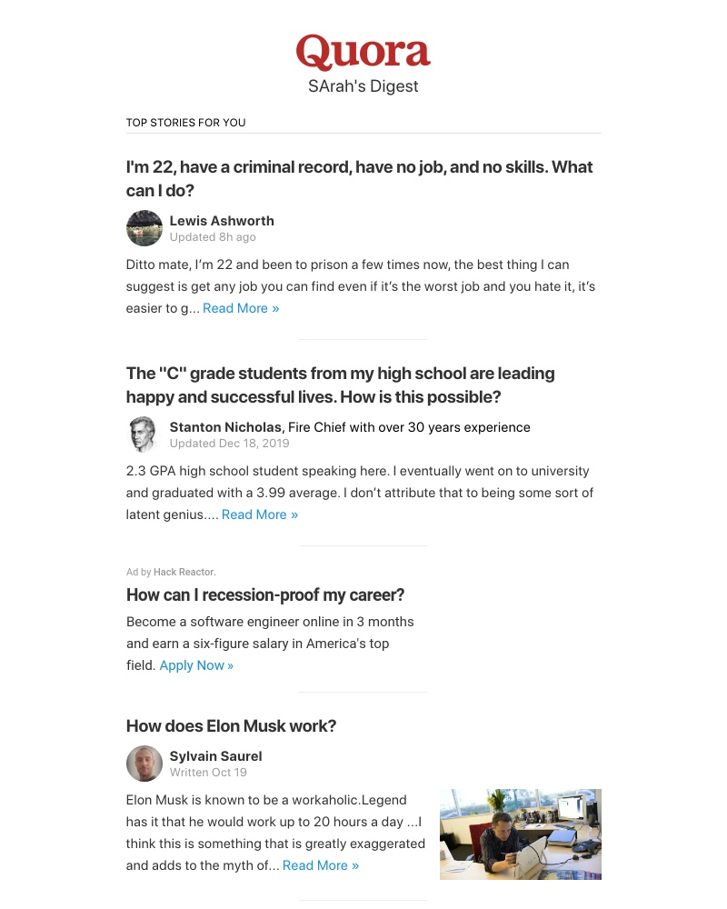 Onboarding on Quora video screenshot