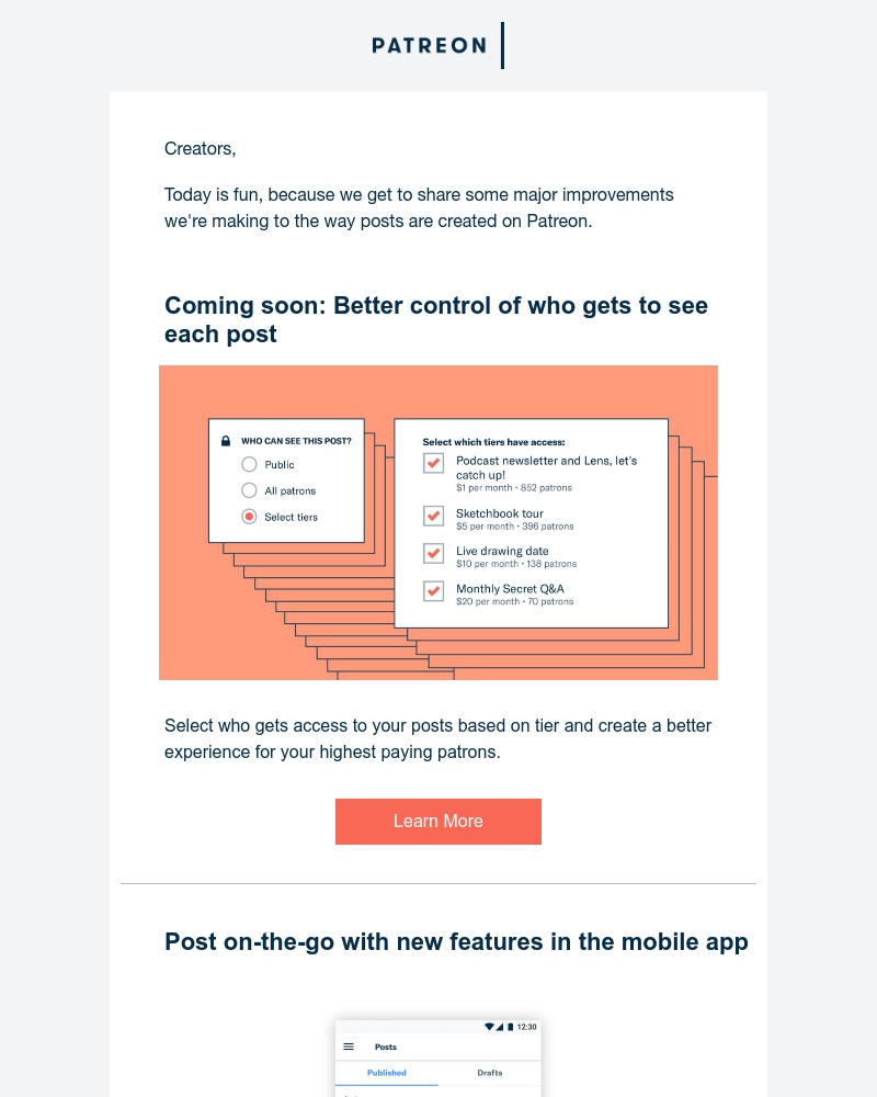 Patreon - Improvements for making posts on Patreon!