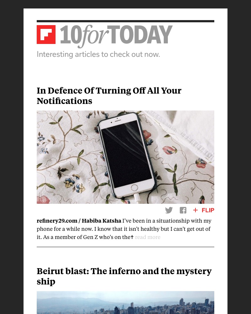 Flipboard - In defence of turning off all your notifications