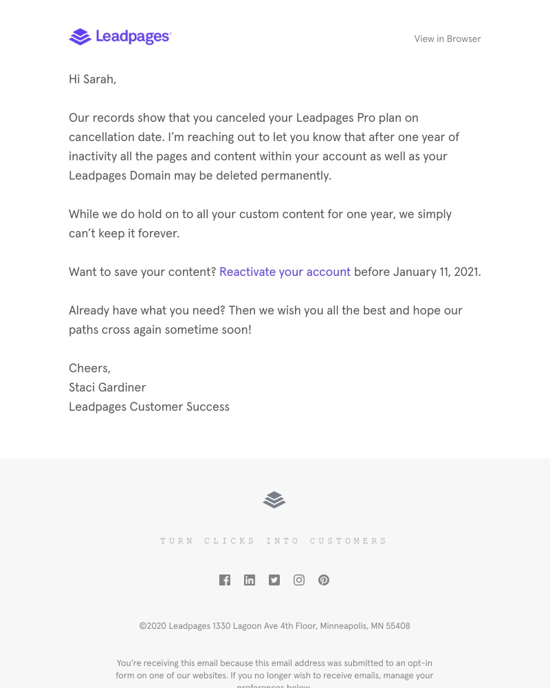 Onboarding on Leadpages video screenshot