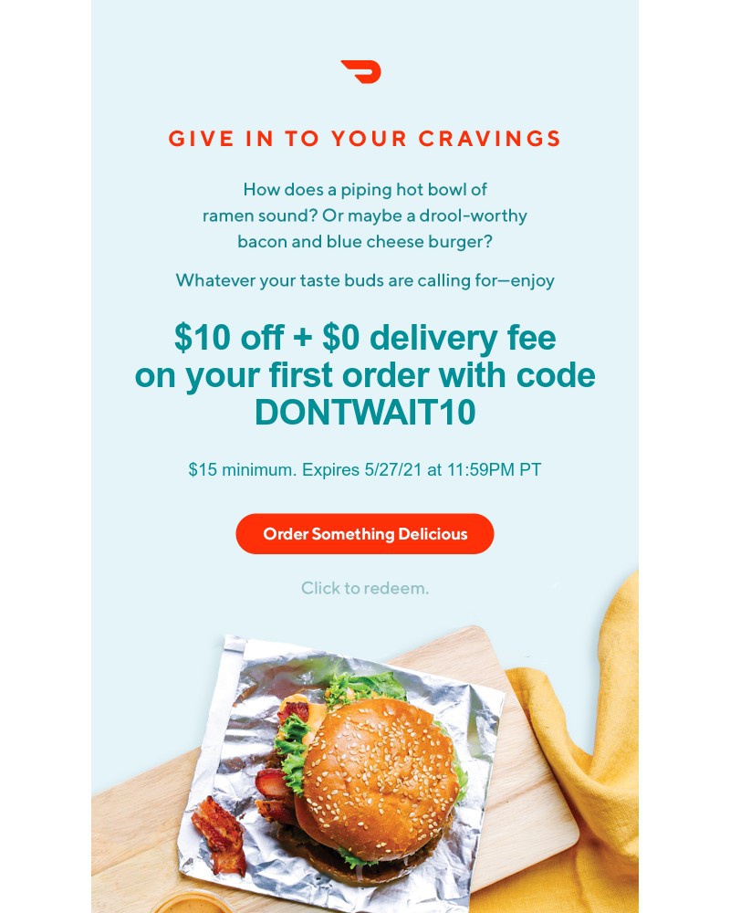  - Indulge in $10 off your order
