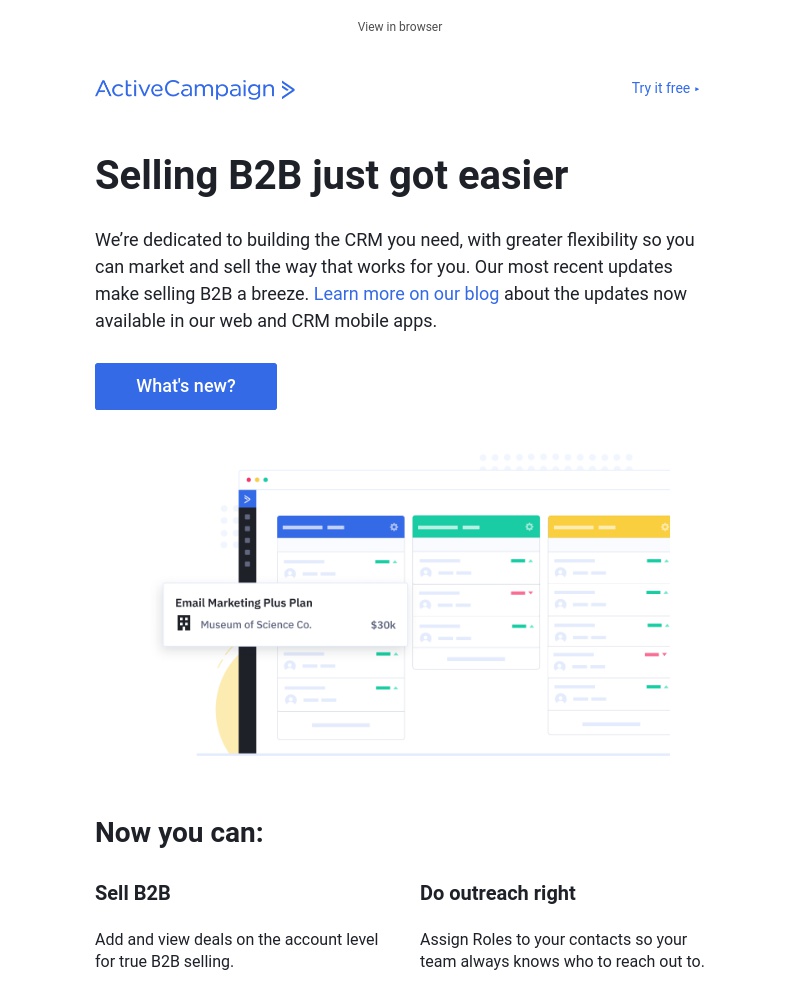  - Introducing easier B2B sales