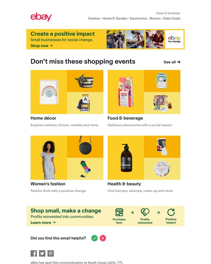 eBay - Introducing eBay for Change