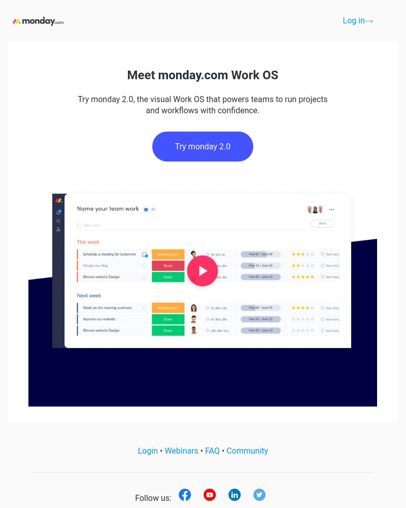 Monday - Introducing monday 2.0