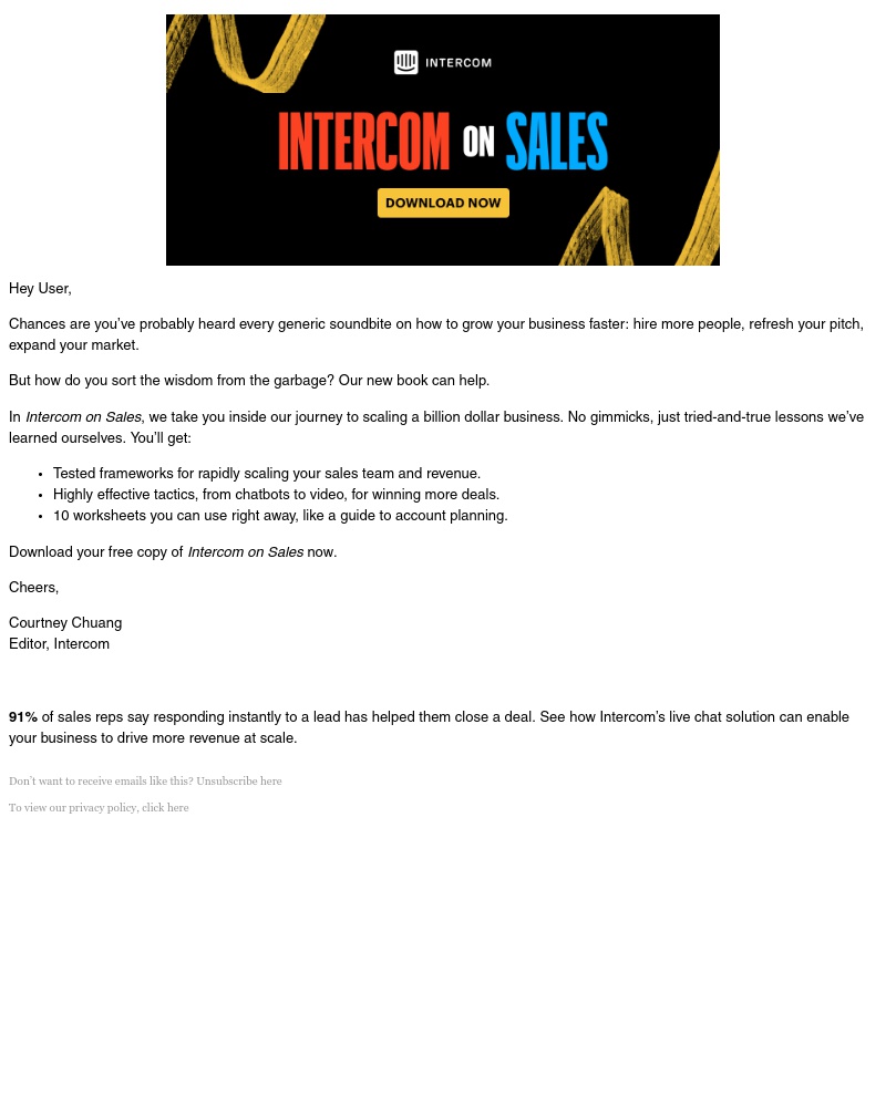 Intercom - Introducing our new book, Intercom on Sales