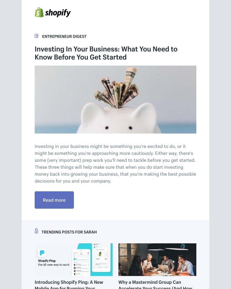 Shopify - Investing In Your Business: What You Need to Know Before You Get Started