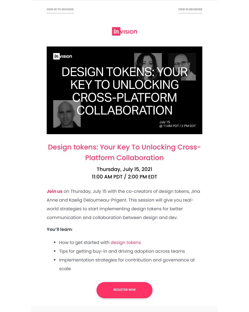 InVision - InVision Event: Meet the co-creators of design tokens ✨