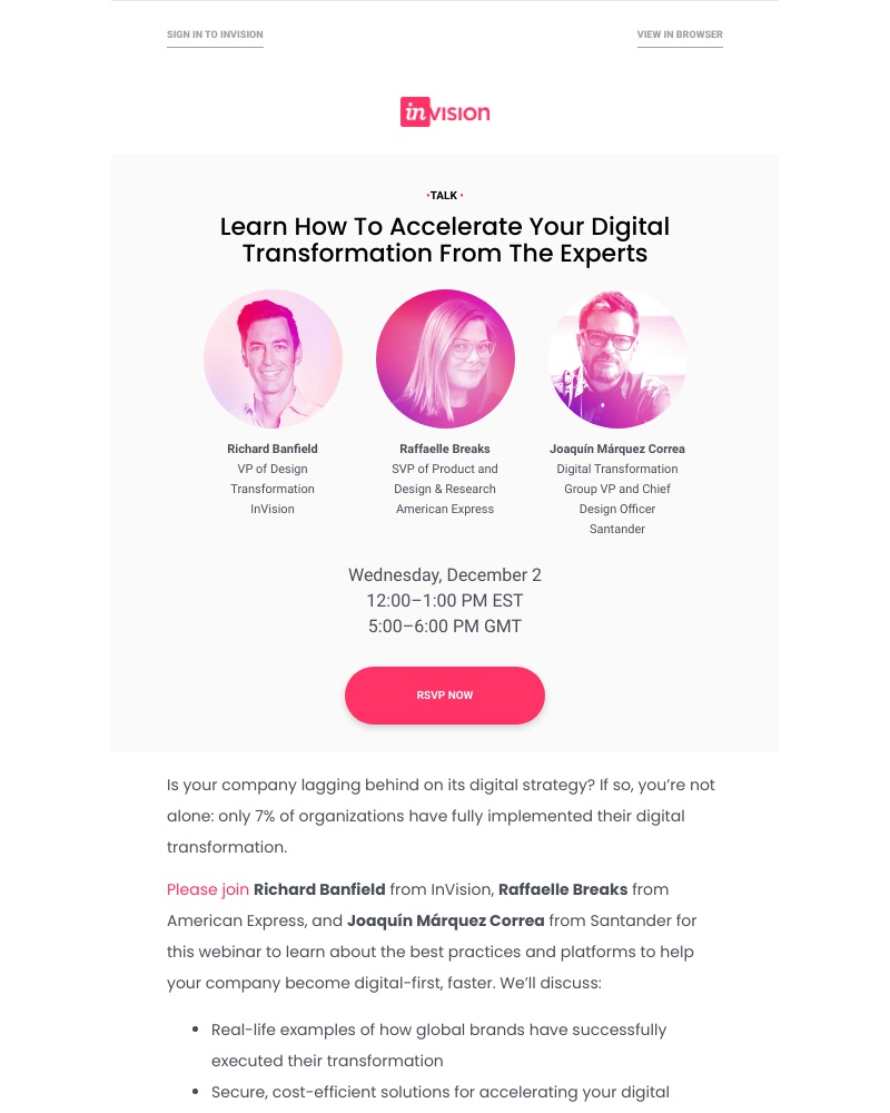 InVision - InVision Talk: Investing in Digital Transformation