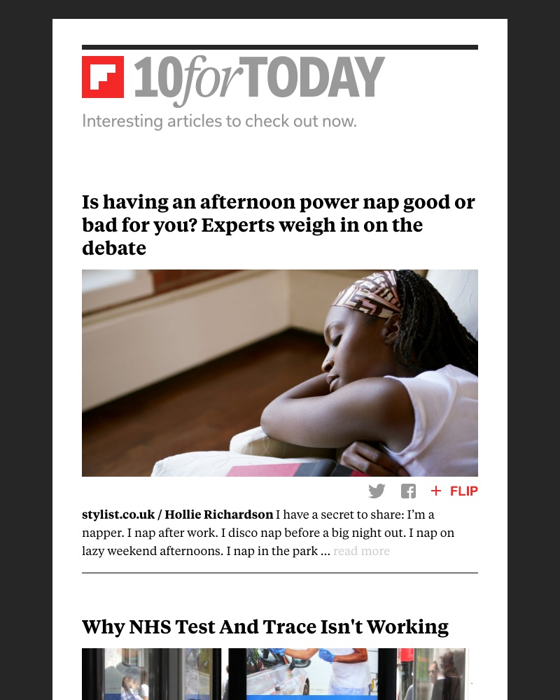 Flipboard - Is having an afternoon power nap good or bad for you?