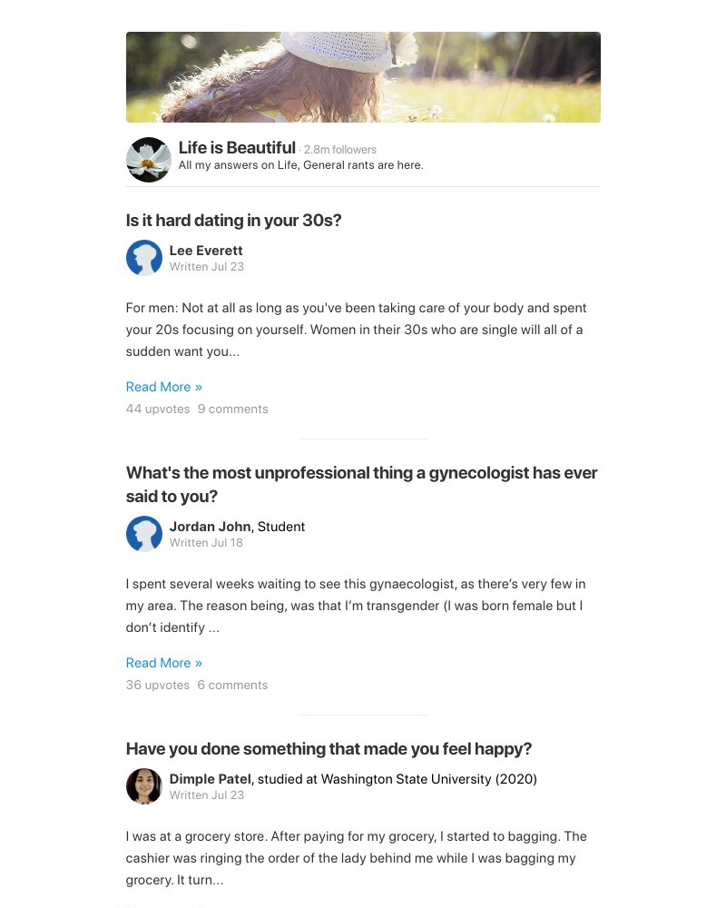 Onboarding on Quora video screenshot