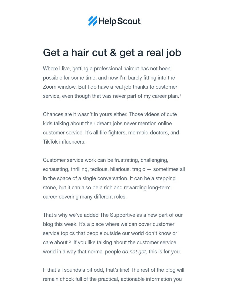 Help Scout - Is our new blog section for you? Introducing The Supportive.