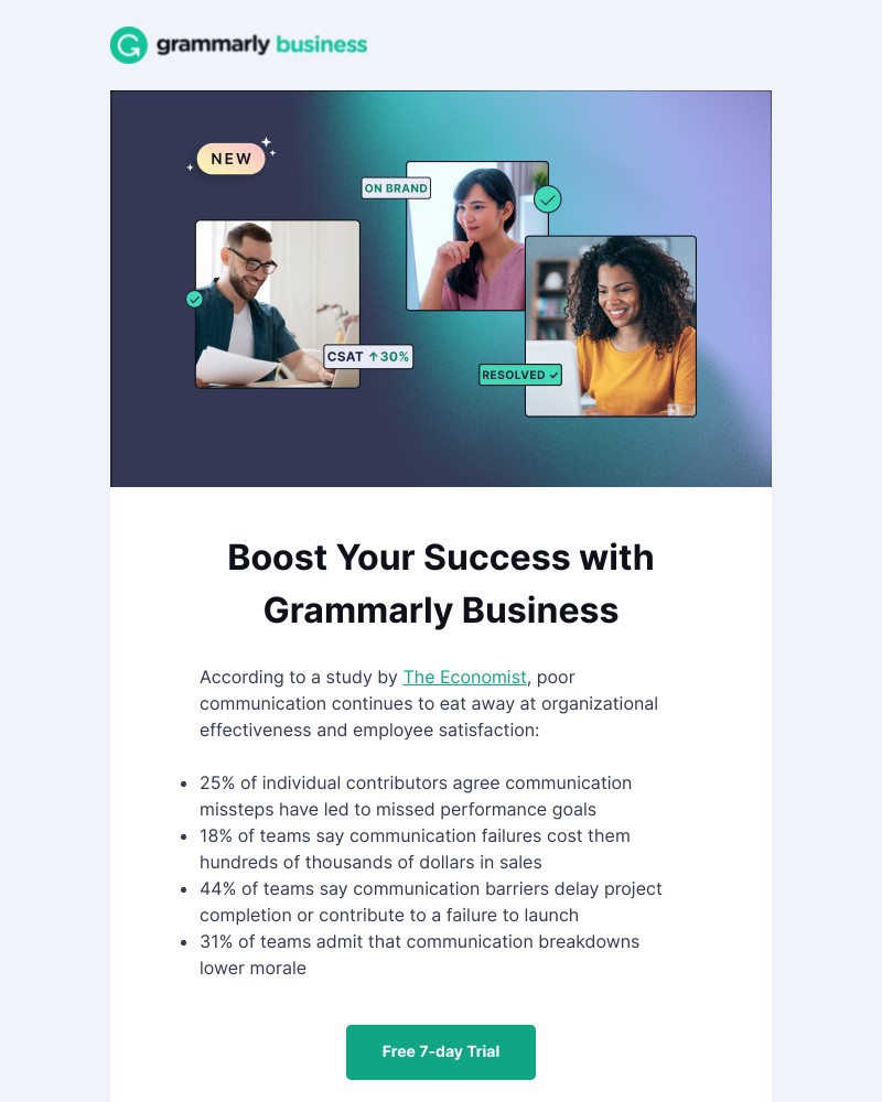 Grammarly - It’s a day for good news
