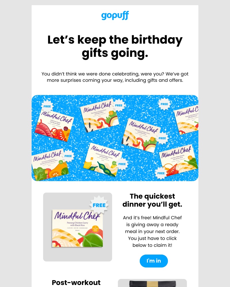 Gopuff - It's a never-ending birthday bash 🎊