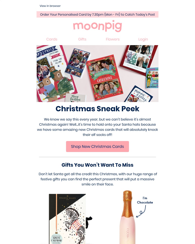 Moonpig - It’s almost that time of year again, Ramy!