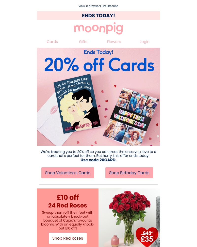 Moonpig - It's expiring today!