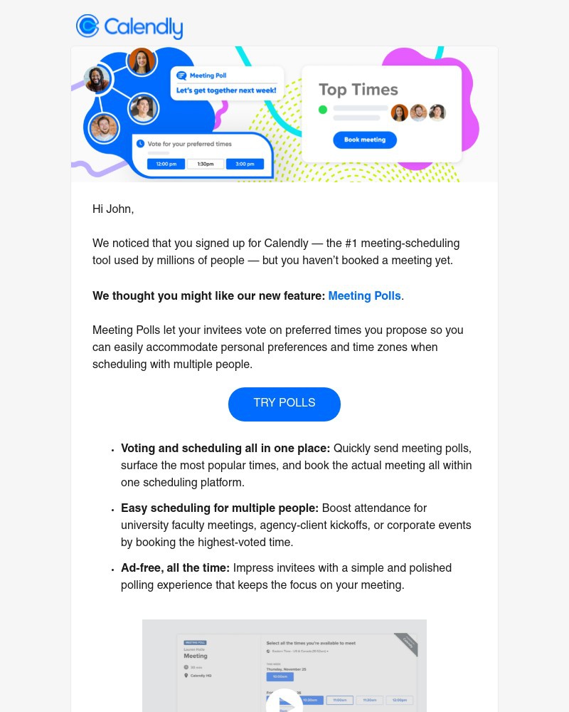 Calendly - It’s finally here! Meeting Polls now available in Calendly