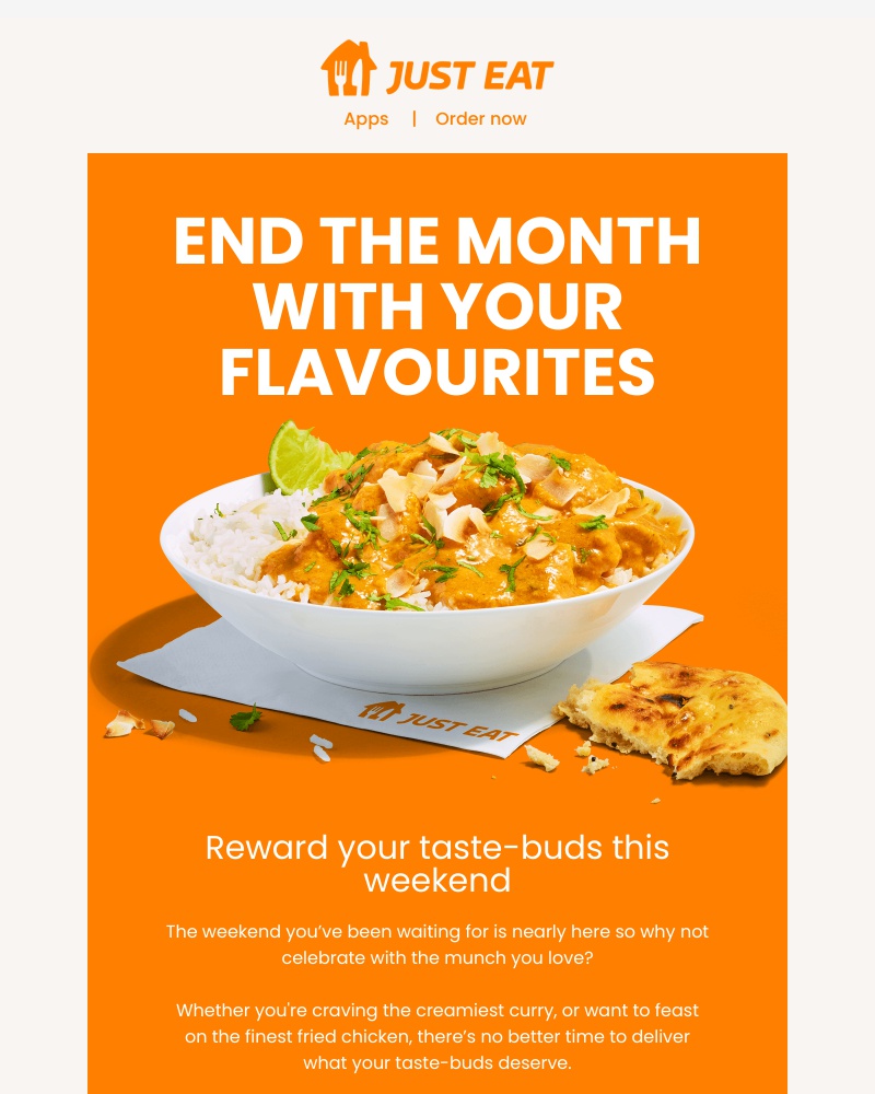Just Eat - It’s the moment your taste-buds have been waiting for, Ramy 😏  