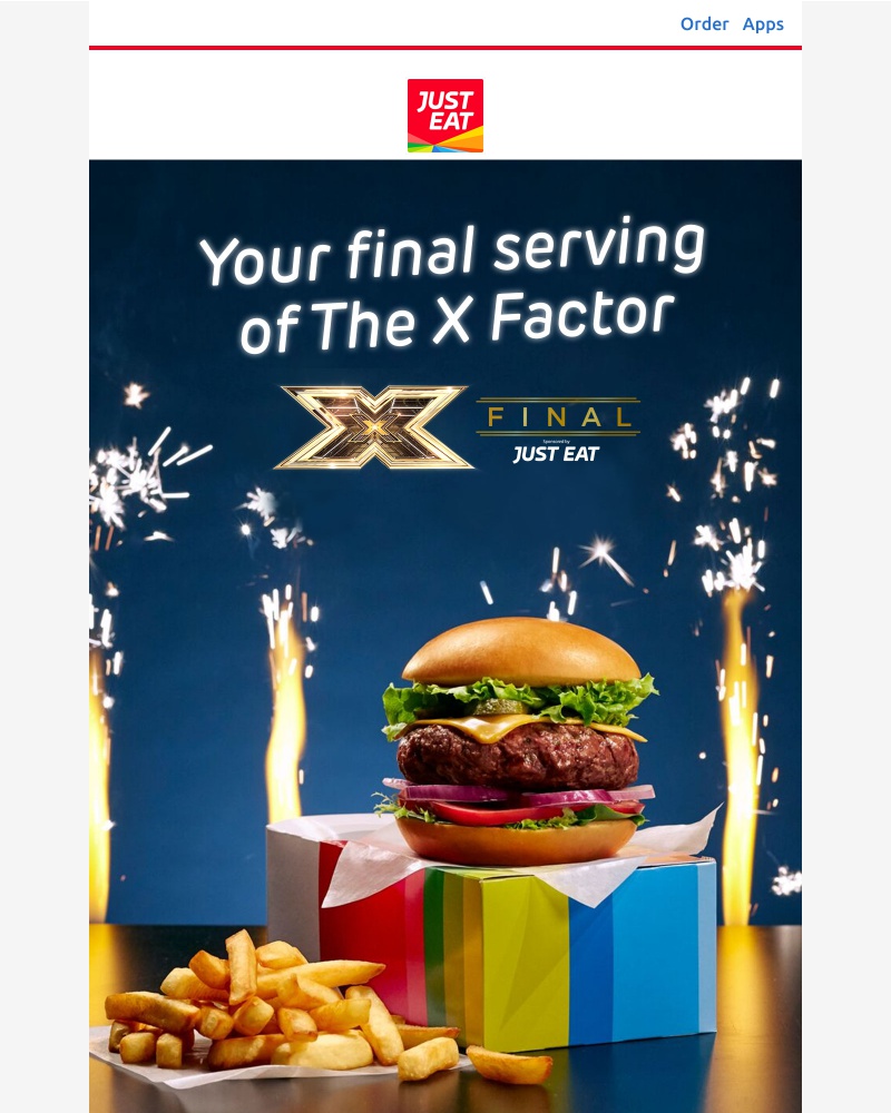 Just Eat - It’s The X Factor Live Final already??