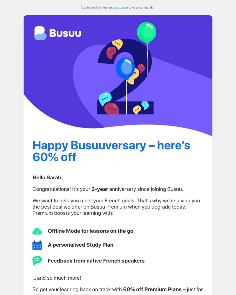 Onboarding on Busuu video screenshot