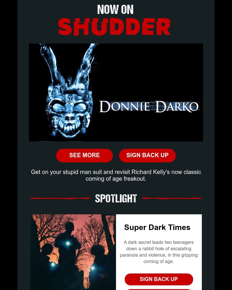 Shudder - Jake Gyllenhaal Stars in 'Donnie Darko'