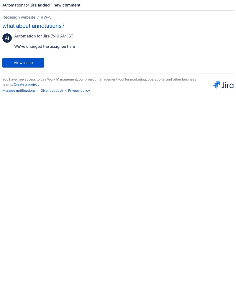 Jira - [JIRA] (RW-5) what about annotations?