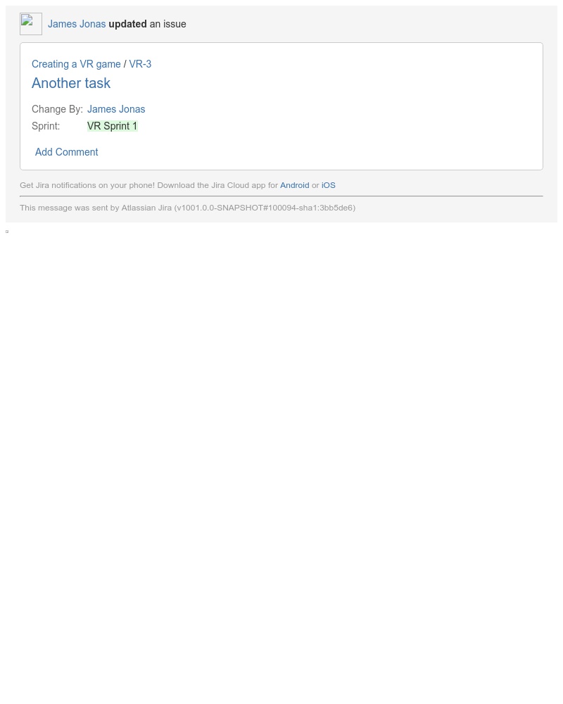 Jira - [JIRA] (VR-3) Another task