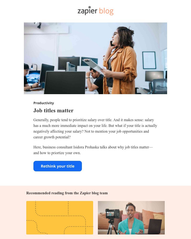 Zapier - Job titles matter
