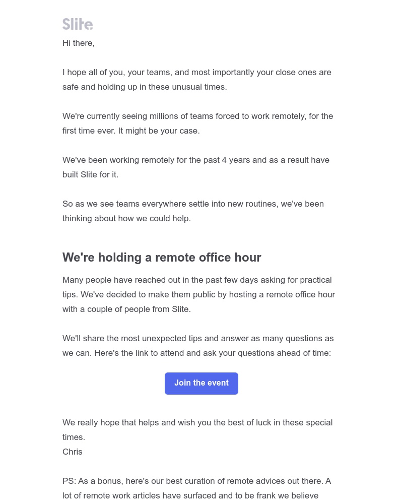 Slite - Join our remote office hour!