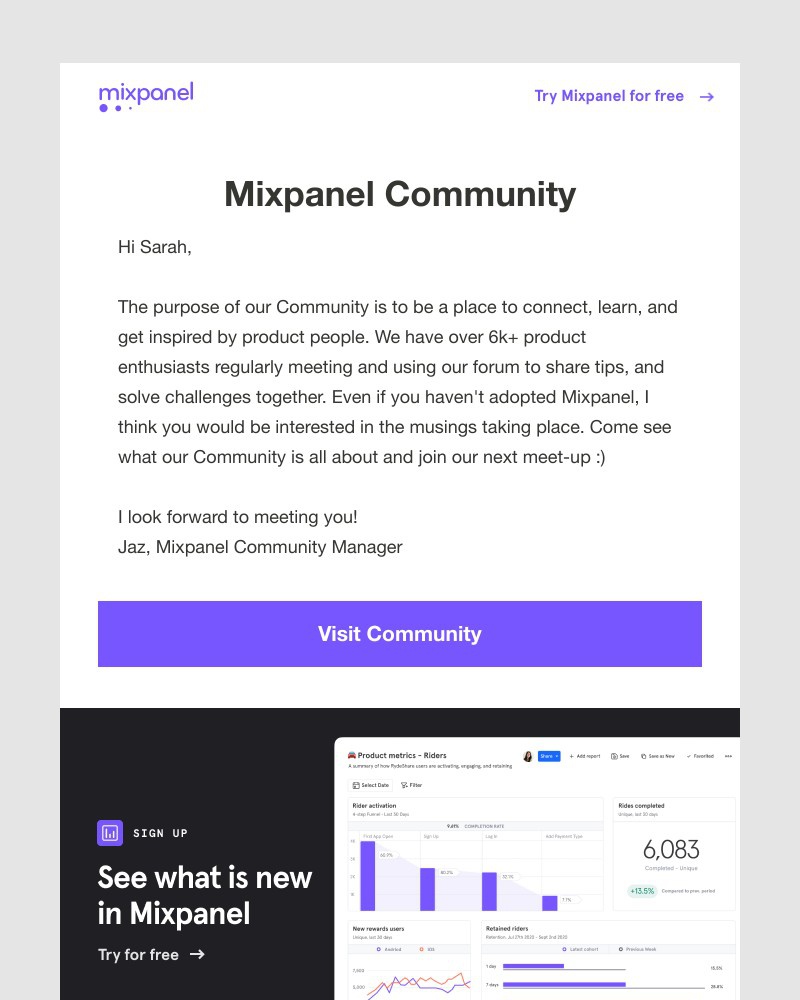 Mixpanel - Join the Mixpanel Community!
