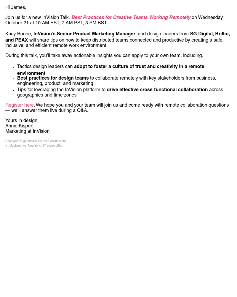 InVision - Join Us: Best Practices for Creative Teams Working Remotely