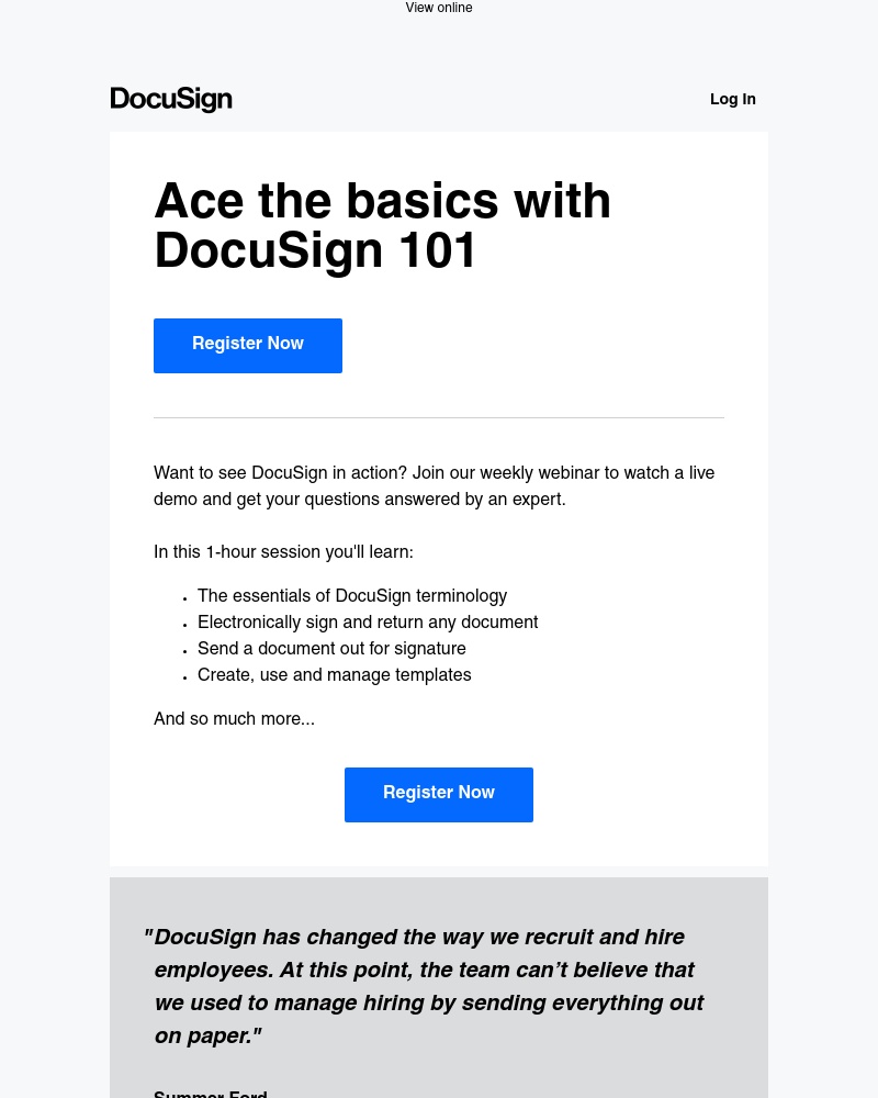  - Join us for a live demo