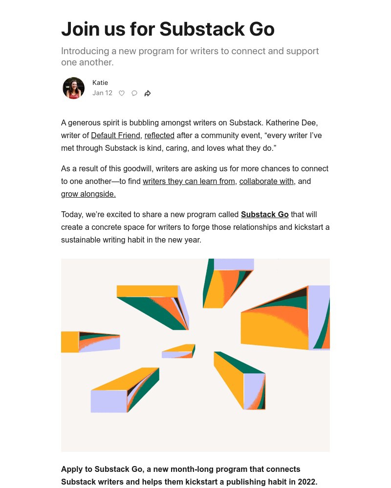 Substack - Join us for Substack Go