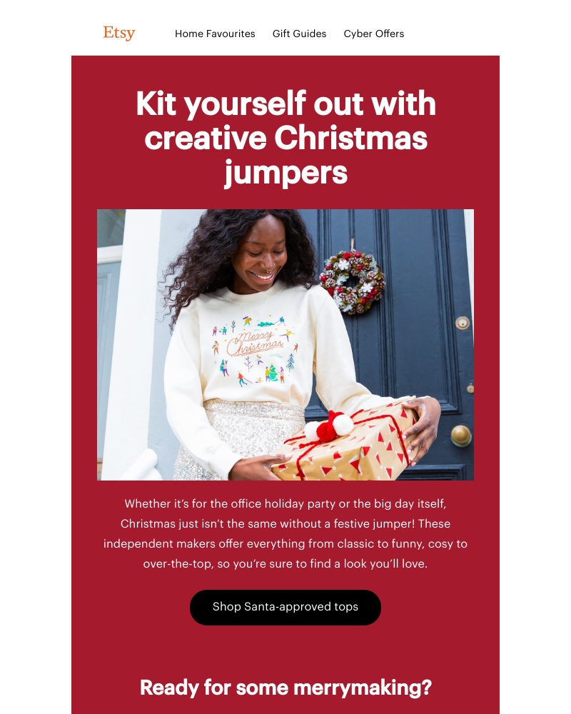 Etsy - Jolly jumpers for a cosy Christmas 🧑‍🎄