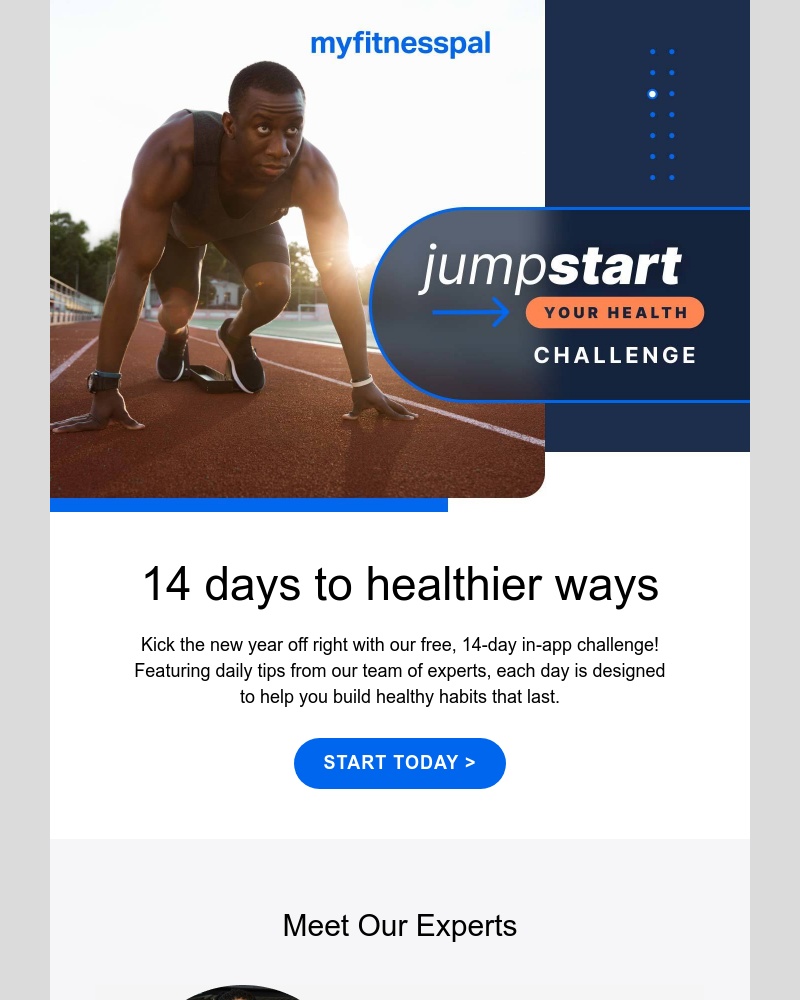 MyFitnessPal - Jumpstart Your Health Challenge is happening now!