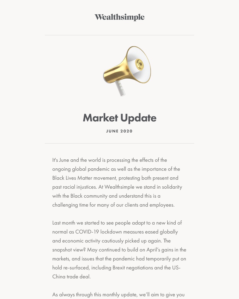 Wealthsimple - June Market Update