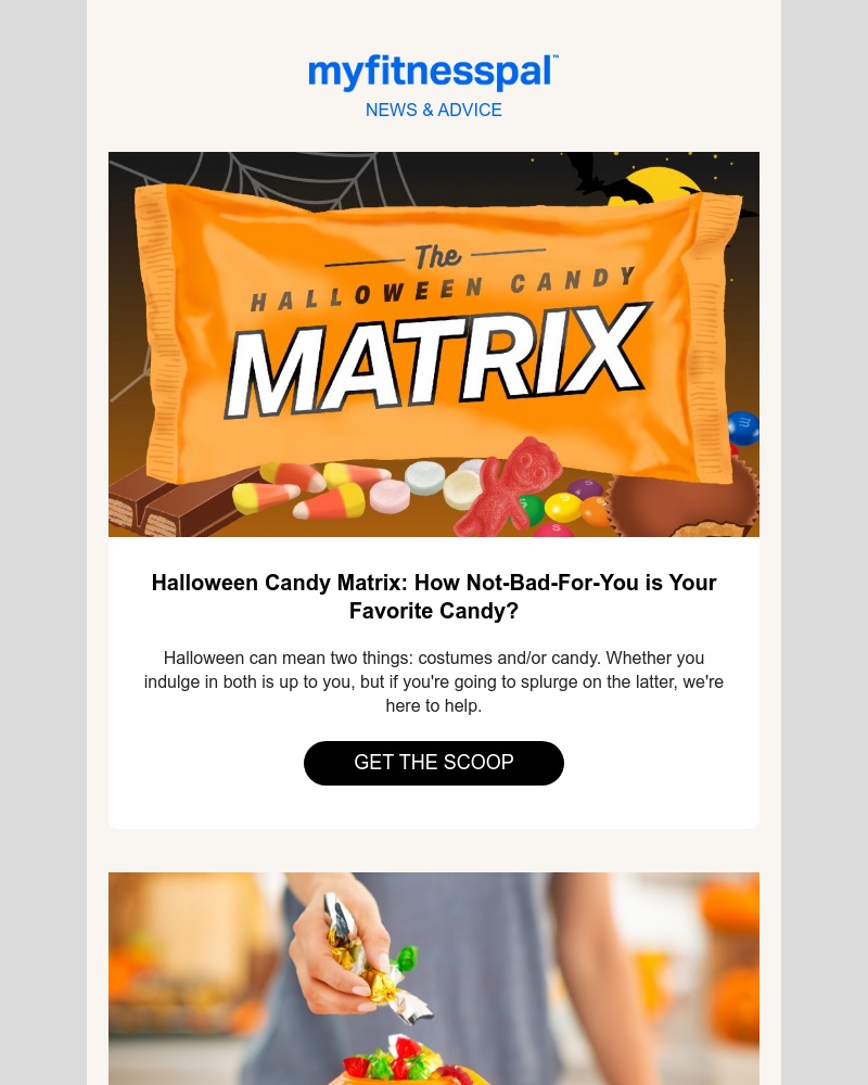 MyFitnessPal - Just because it's Halloween doesn't mean your nutrition has to be spooky.
