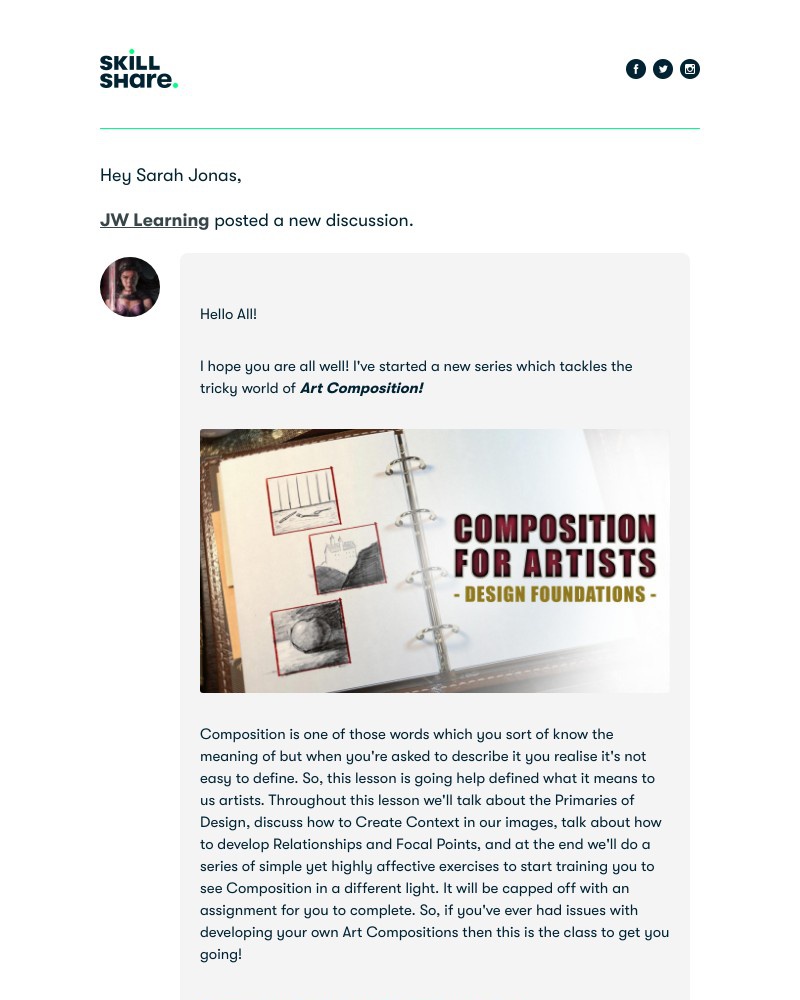 Skillshare - JW Learning - Composition for Artists: Design Foundations
