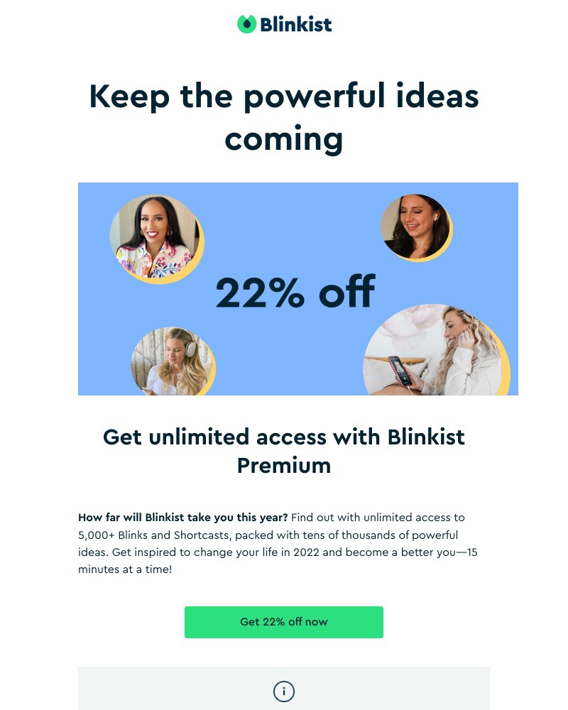 Onboarding on Blinkist video screenshot