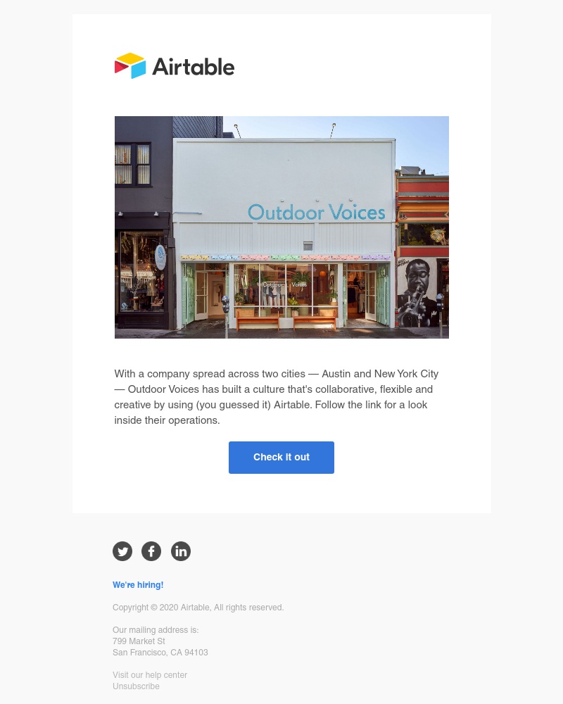 Airtable - Keeping work flexible at Outdoor Voices