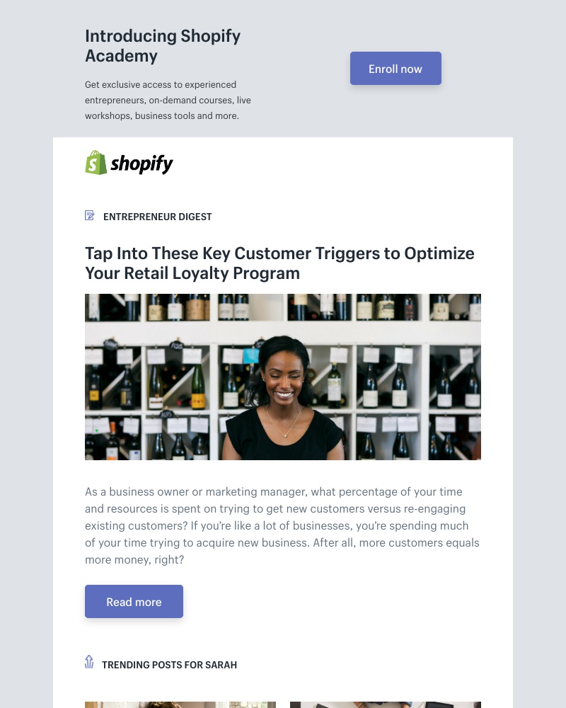 Shopify - Key Customer Triggers to Optimize Your Retail Loyalty Program
